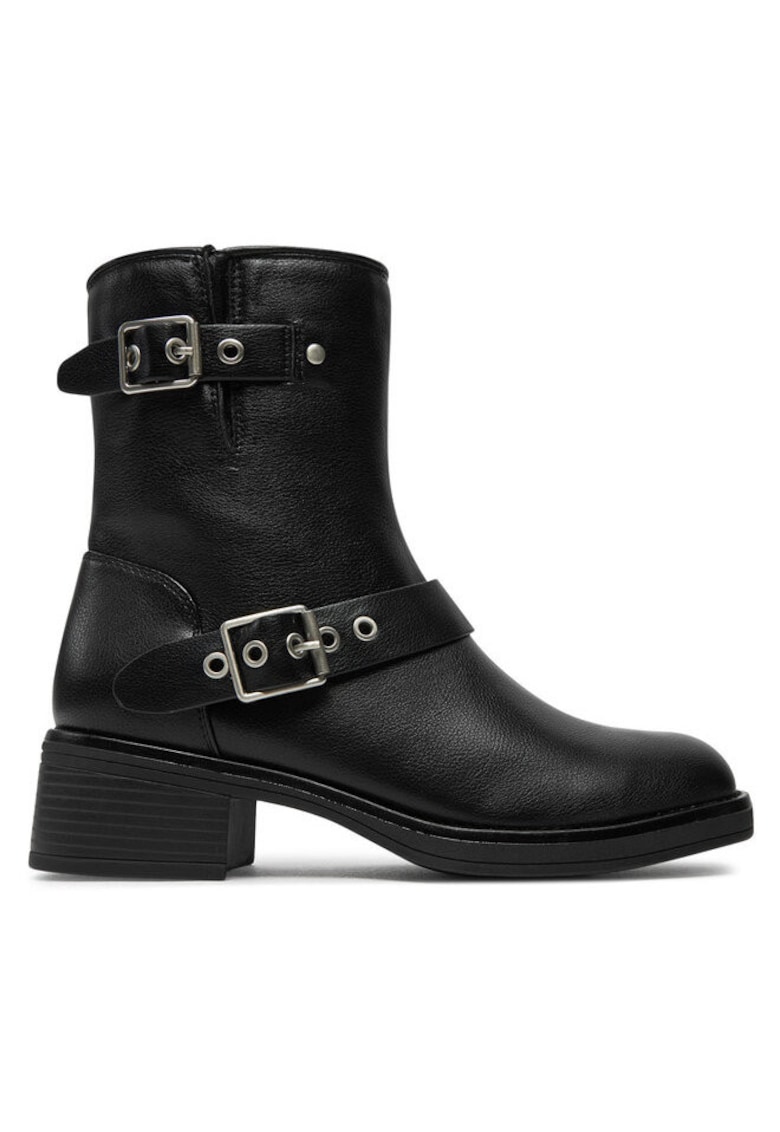 Ghete dama  304429163 - Piele ecologica - Negru - Negru