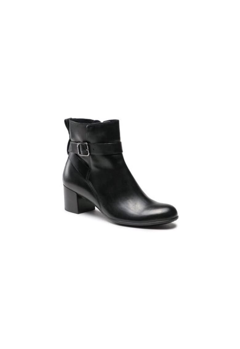 Ghete dama  303172534 - Piele naturala - Negru - Negru