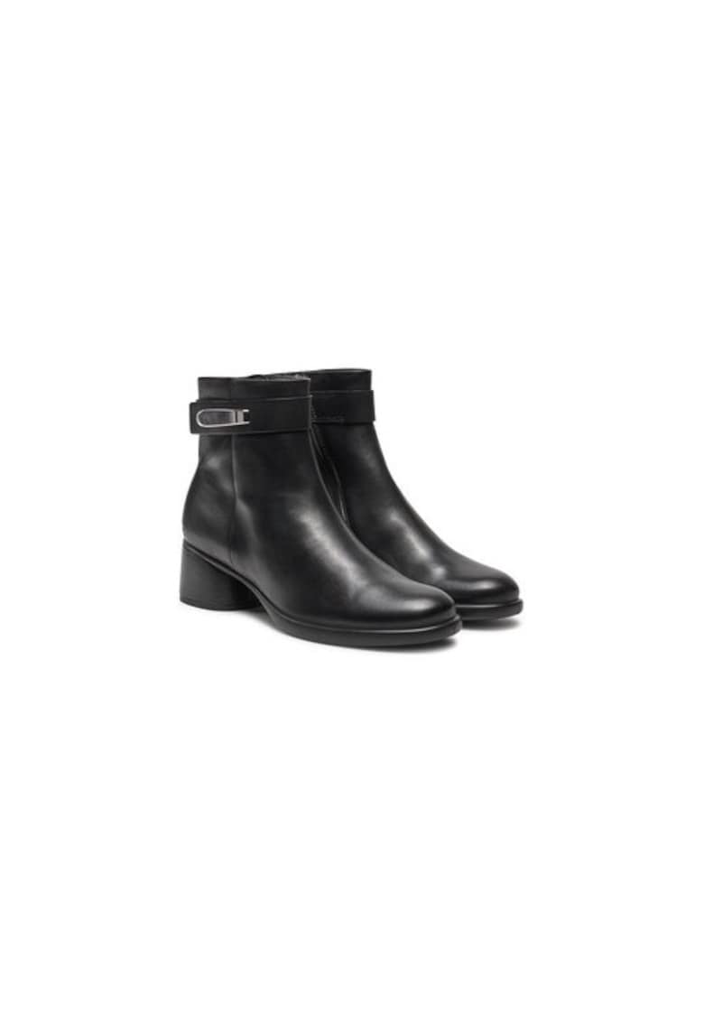 Ghete dama  304341175 - Piele naturala - 36 EU - Negru