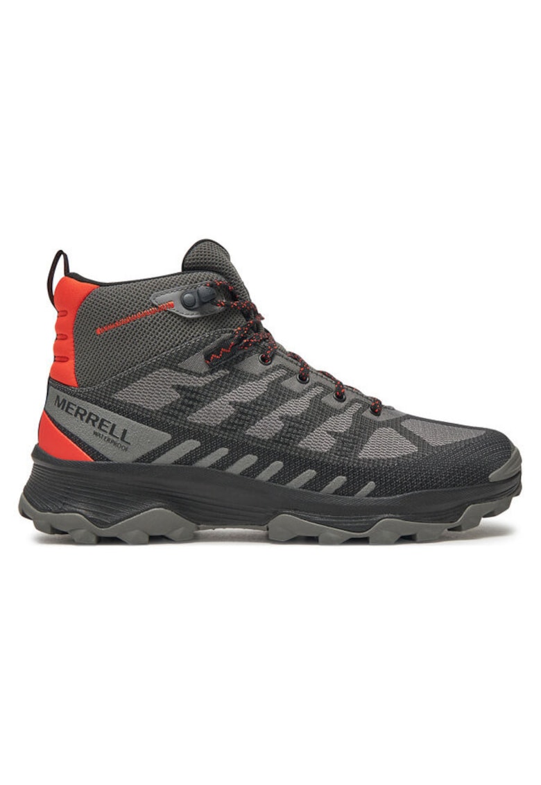Bocanci trekking barbati  304345555 - Piele naturala - Gri - Gri