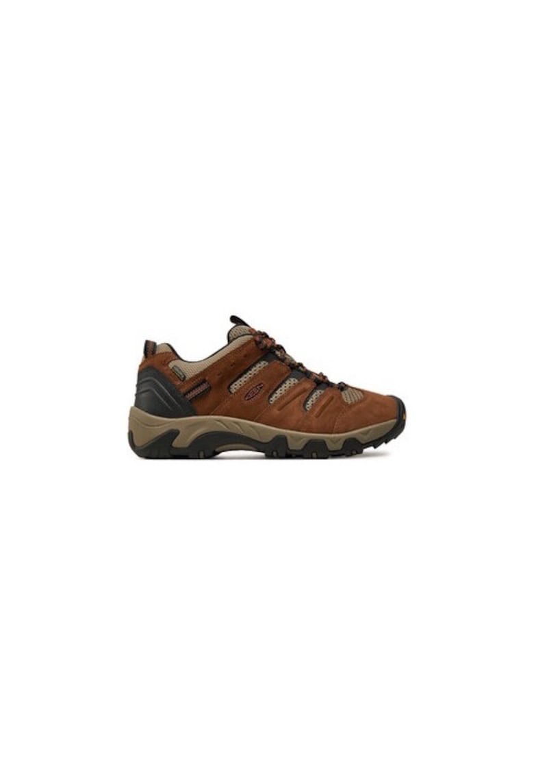Bocanci trekking barbati  304757839 - Piele naturala - Maro - Maro