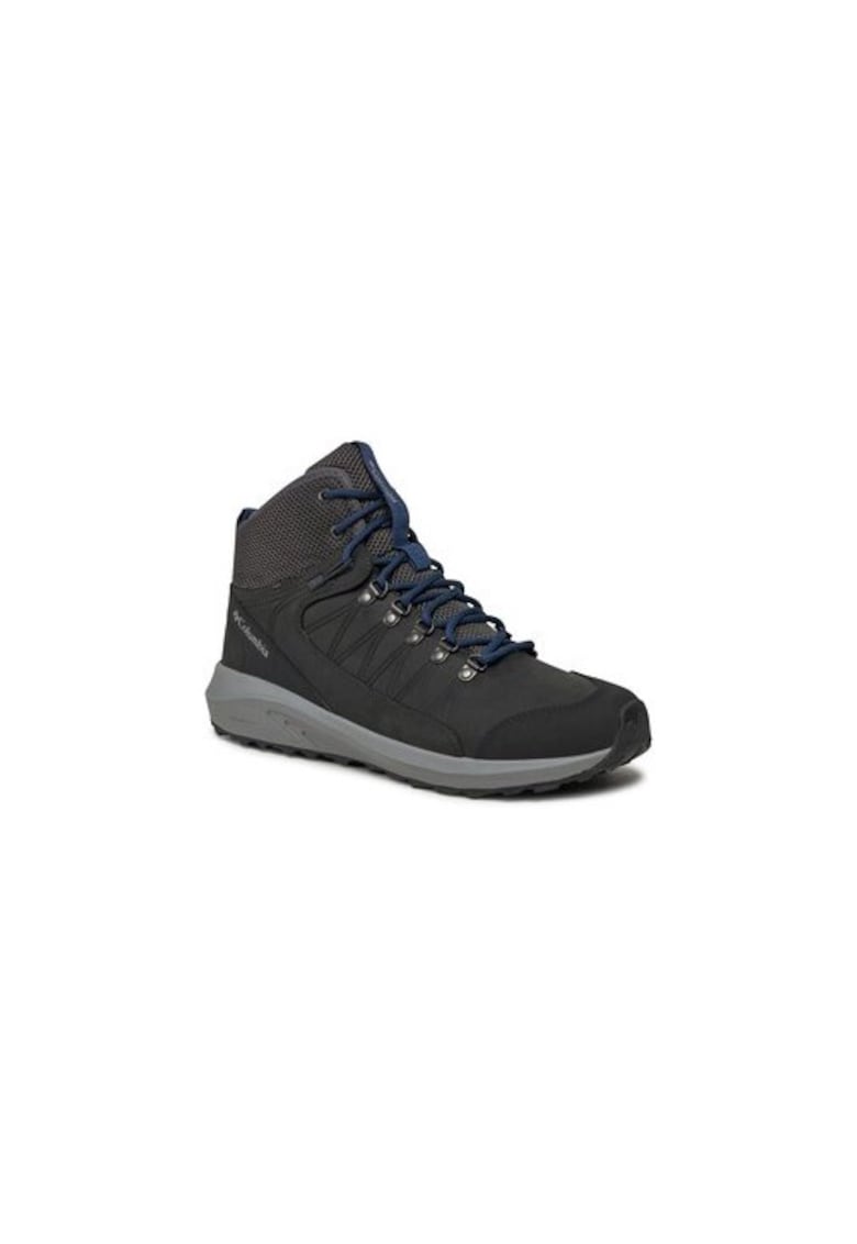 Bocanci trekking barbati  302428564 - Sintetic - Negru - Negru
