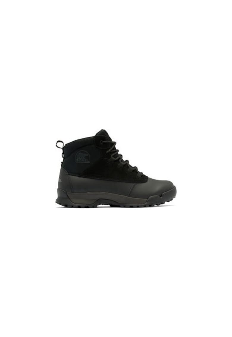Bocanci trekking barbati  304096150 - Piele naturala - Negru - Negru