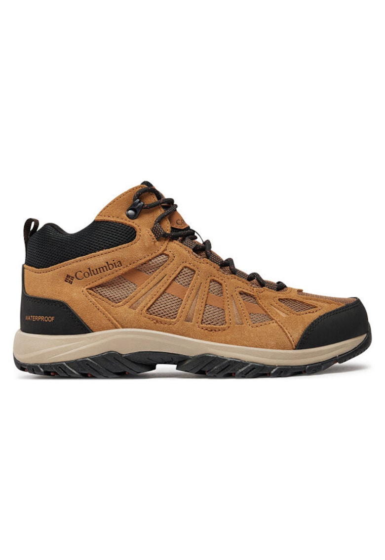 Bocanci trekking barbati  304893698 - Piele naturala - Maro - Maro