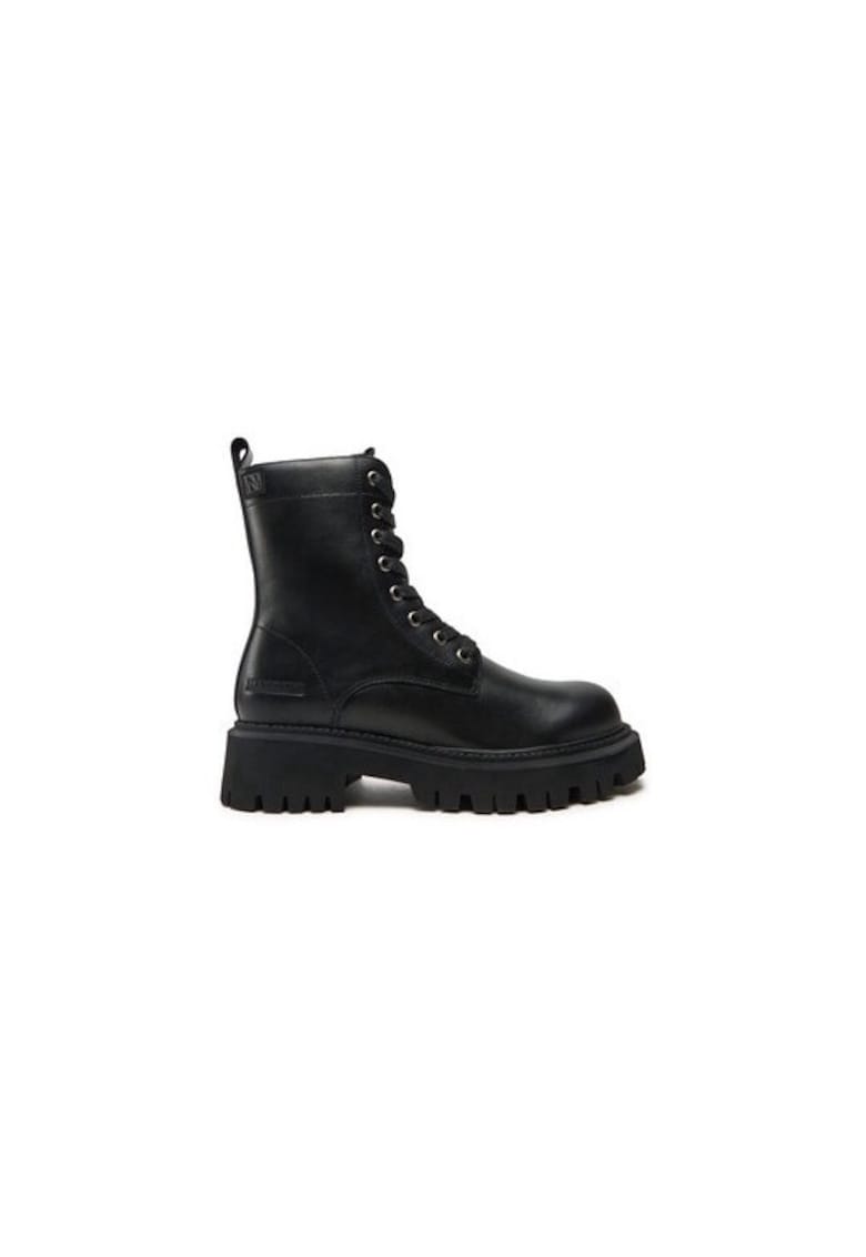 Ghete dama  304342288 - Piele naturala - 41 EU - Negru