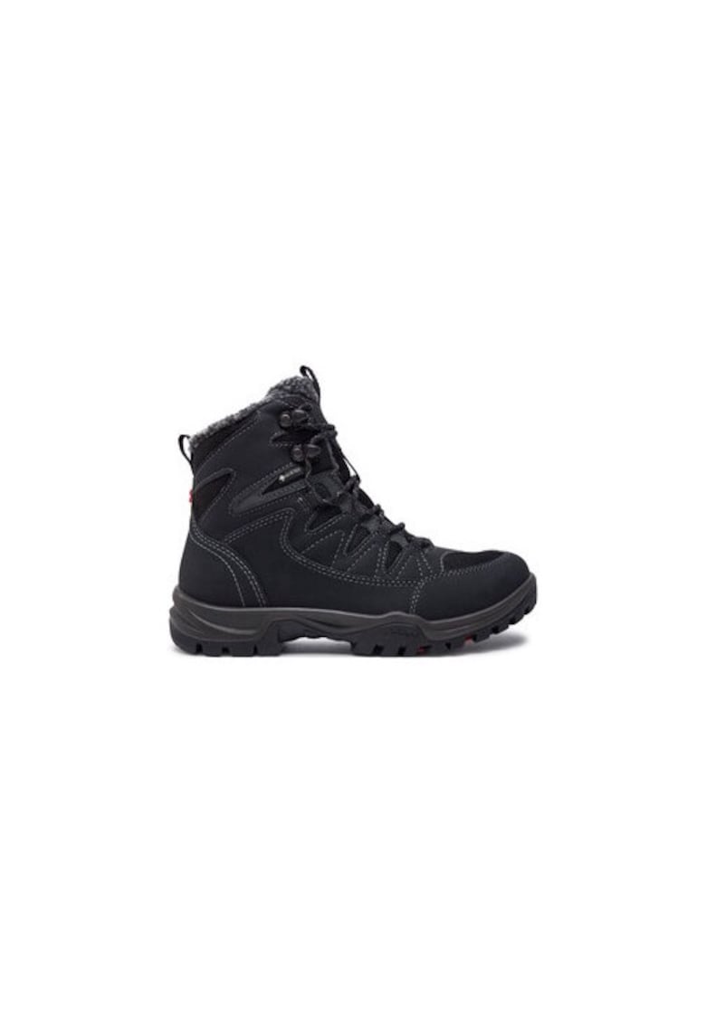 Bocanci trekking dama  198766153 - Piele ecologica - Negru - Negru