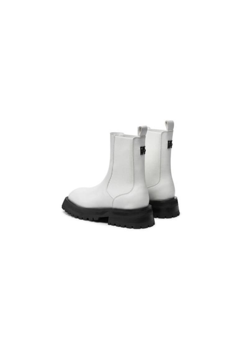 Ghete dama  304486869 - Piele naturala - Alb - Alb