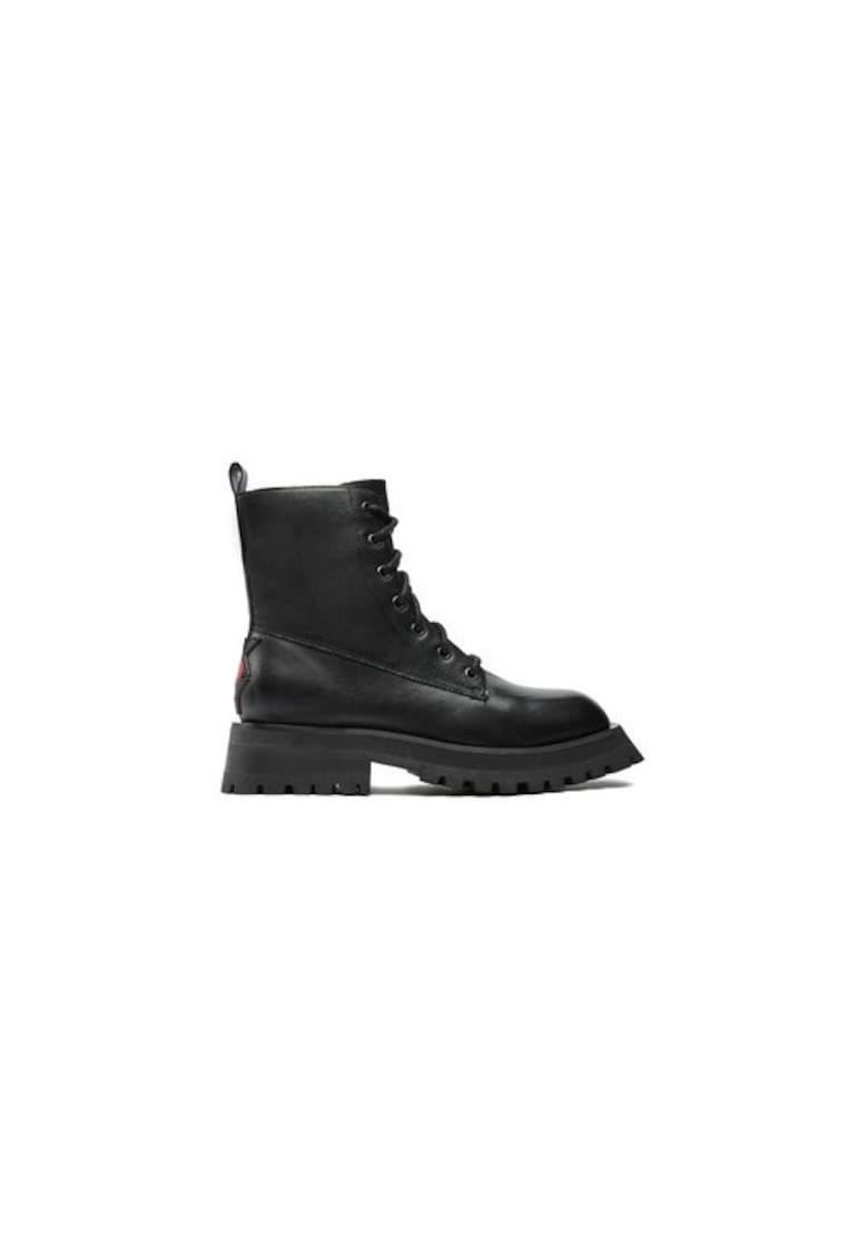 Ghete dama  304276835 - Piele naturala - Negru - Negru