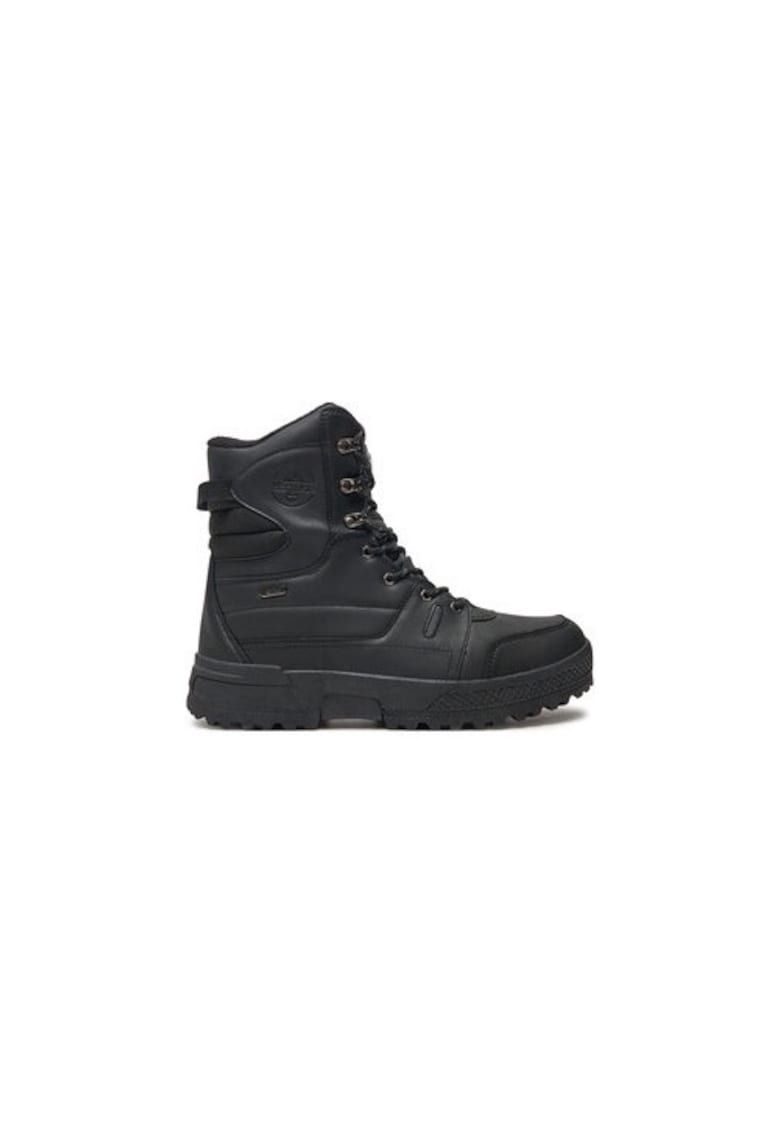 Bocanci trekking barbati  Alpes - 304392337 - Piele ecologica - Negru - Negru