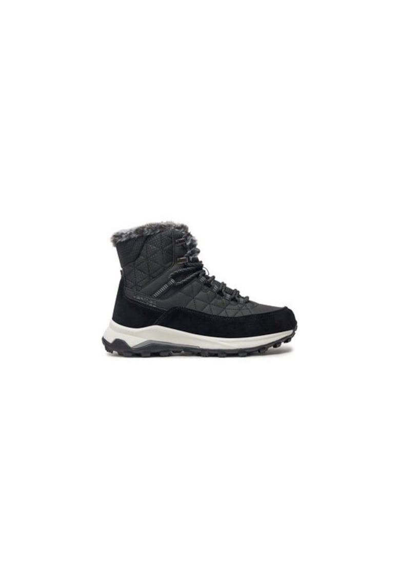 Ghete dama  304392634 - Piele ecologica - Negru - Negru