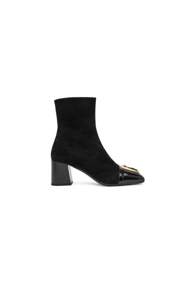 Ghete dama  305314185 - Piele naturala - 35 EU - Negru