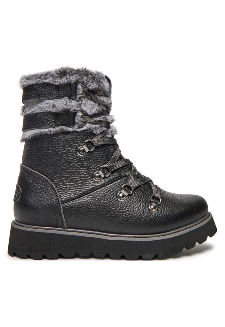 Ghete dama  303983284 - Piele naturala - Negru - Negru