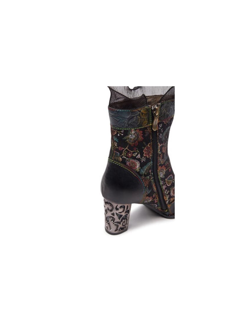 Ghete dama  304356384 - Piele naturala - Negru - Negru
