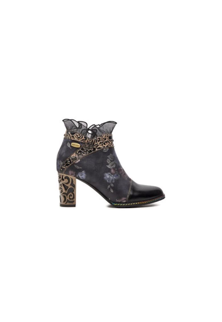 Ghete dama  304356391 - Piele naturala - 38 EU - Negru