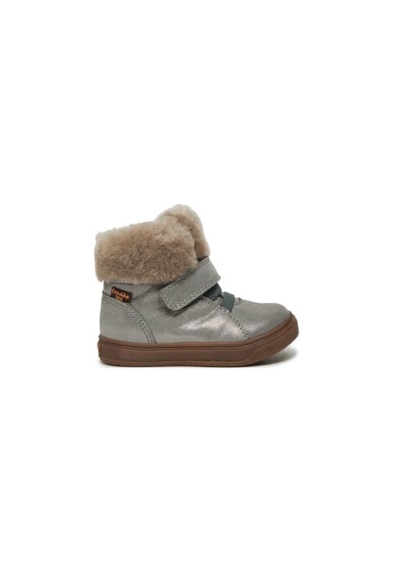 Ghete fete  304390685 - Piele naturala - Gri - Gri