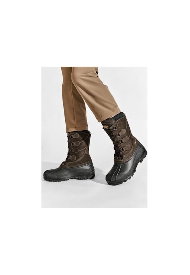 Bocanci trekking barbati  198978495 - Piele naturala - Maro - Maro