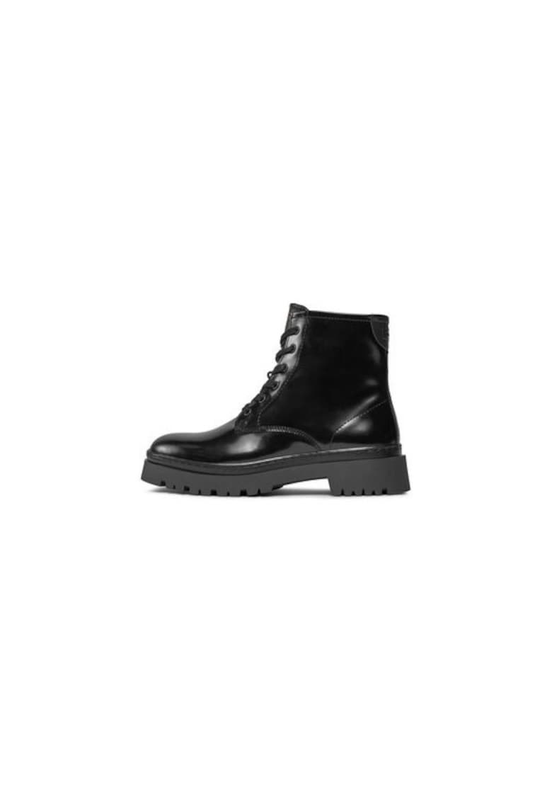 Ghete dama  303172855 - Piele naturala - Negru - Negru