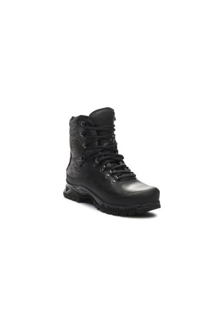 Bocanci trekking barbati  303501136 - Piele naturala - Negru - Negru