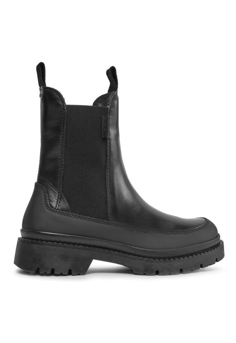 Ghete dama  303175894 - Piele naturala - Negru - Negru