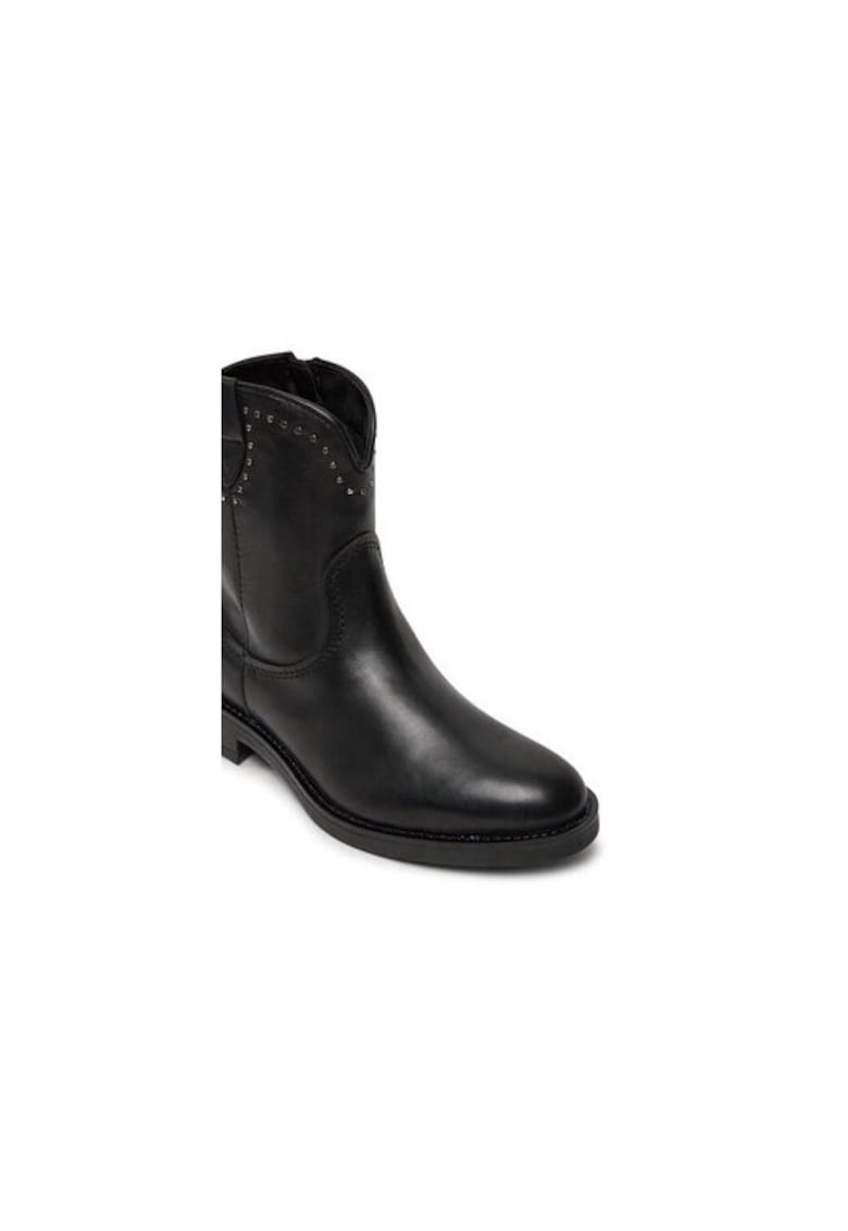 Ghete dama  304294921 - Piele naturala - 36 EU - Negru