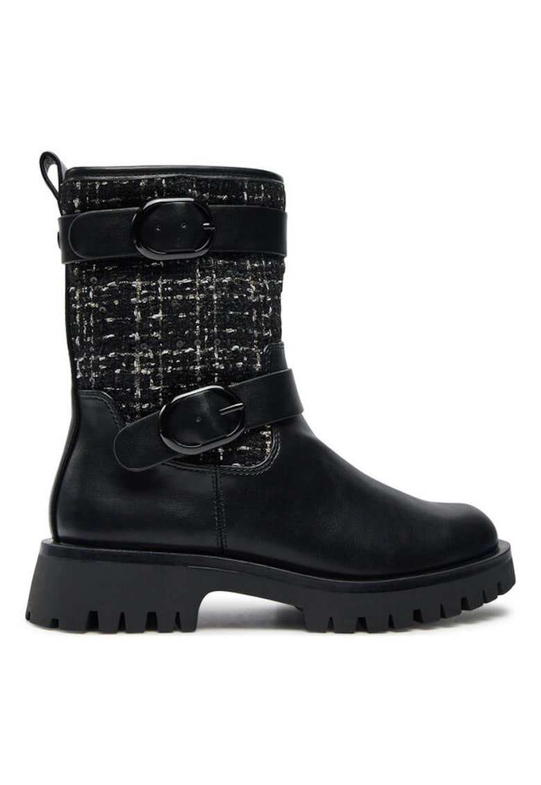 Ghete dama  304293368 - Piele ecologica - Negru - Negru
