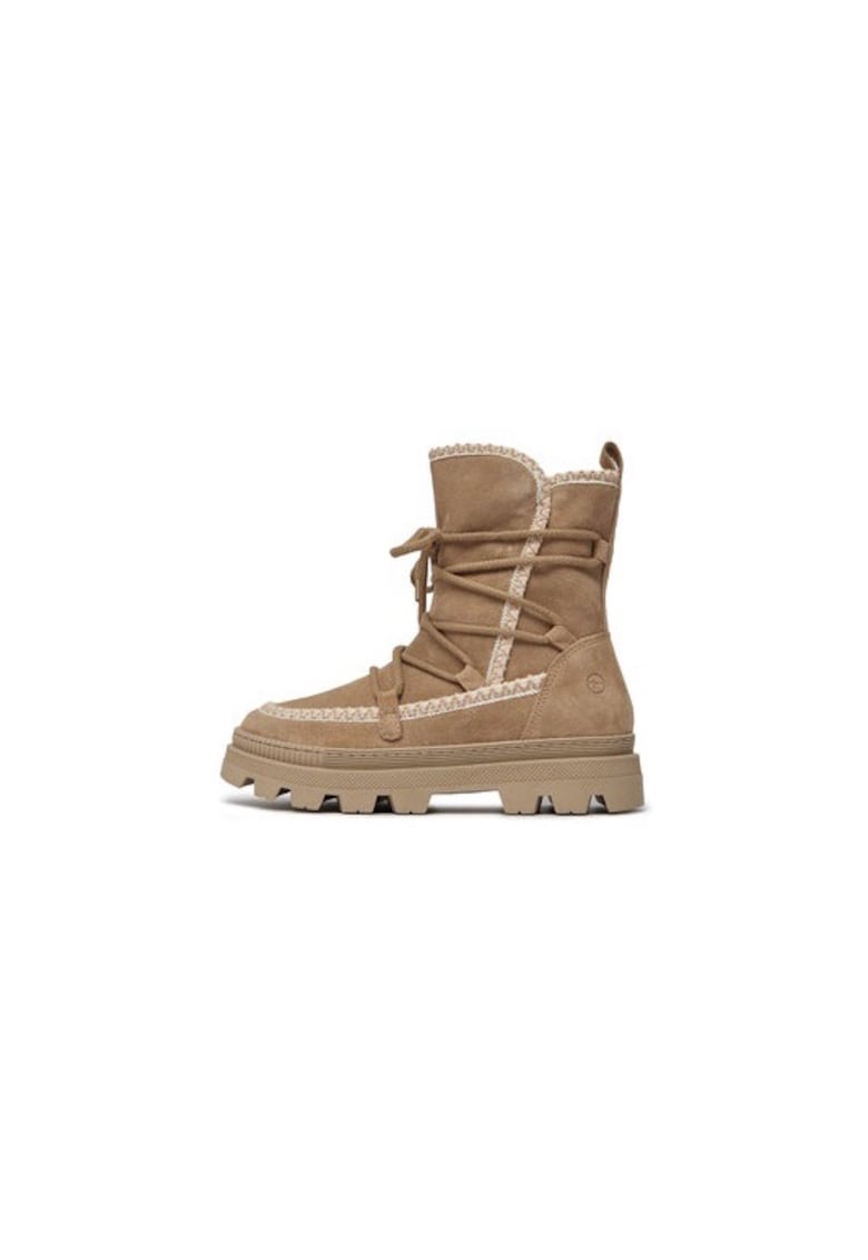 Ghete dama  303142919 - Piele naturala - Bej - Bej