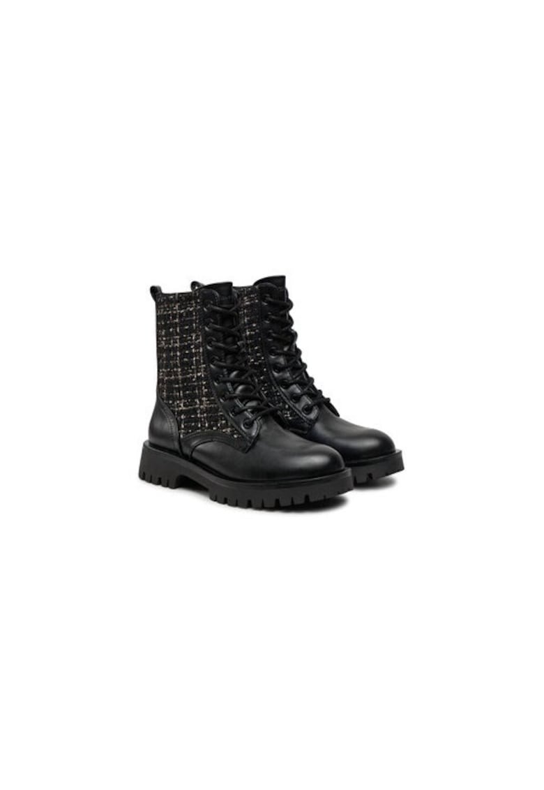 Ghete dama  304293382 - Piele ecologica - Negru - Negru