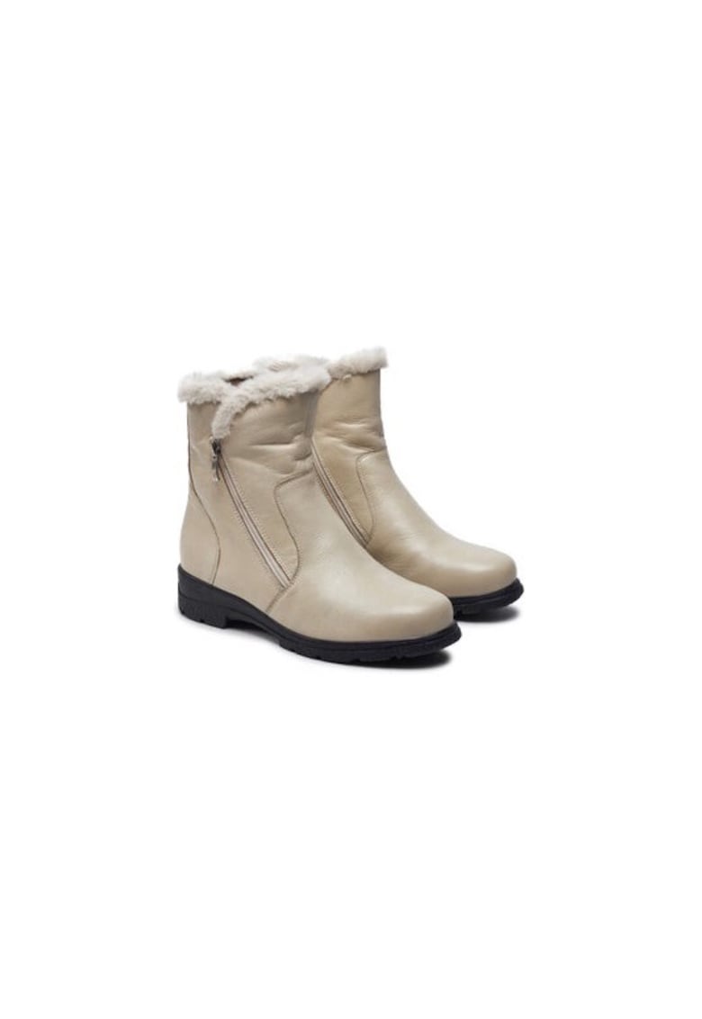 Ghete dama  304312113 - Piele naturala - Bej - Bej