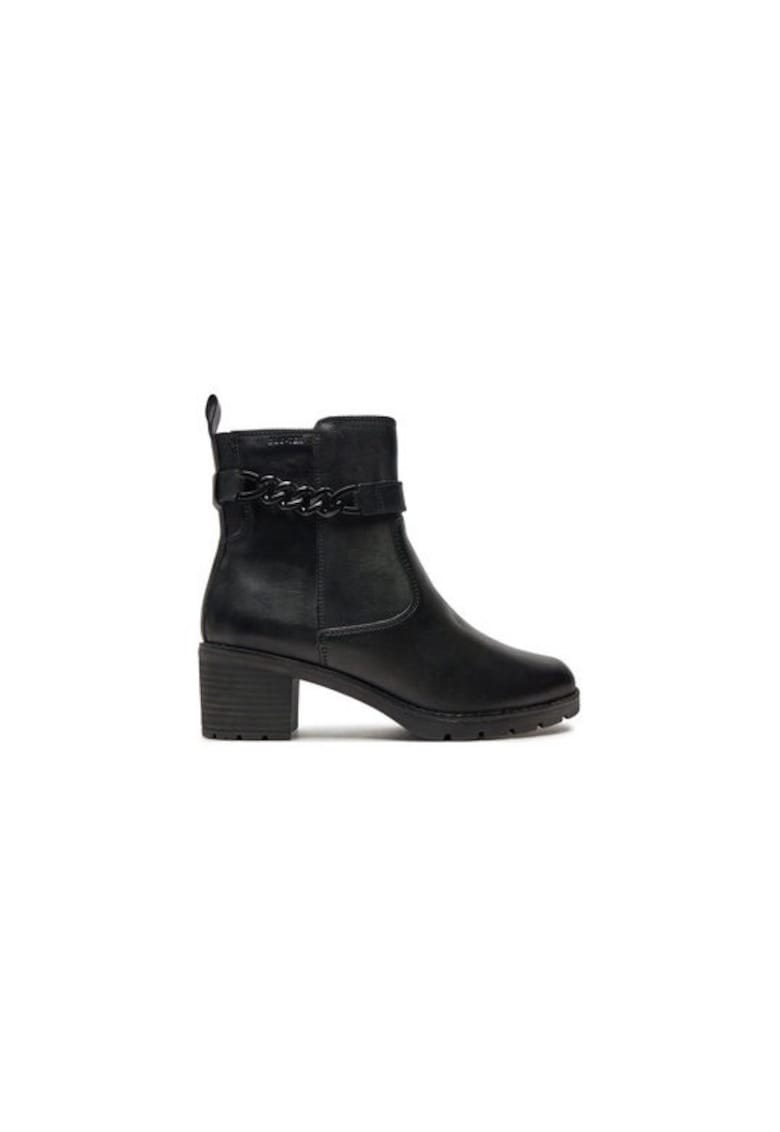 Ghete dama  304492440 - Piele naturala - Negru - Negru