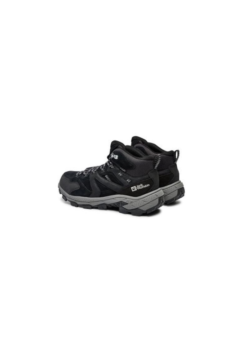Bocanci trekking barbati  303952426 - Piele naturala - Gri - Gri