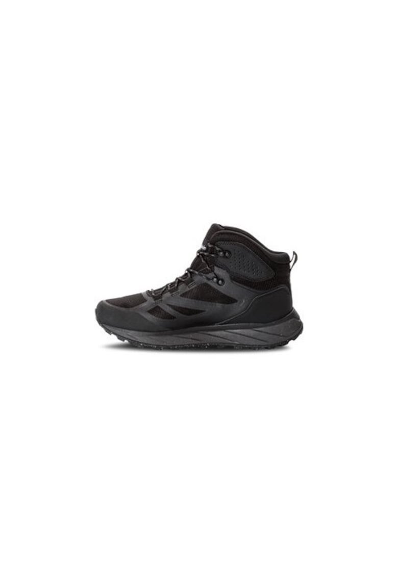 Bocanci trekking barbati  303052263 - Sintetic - Negru - Negru