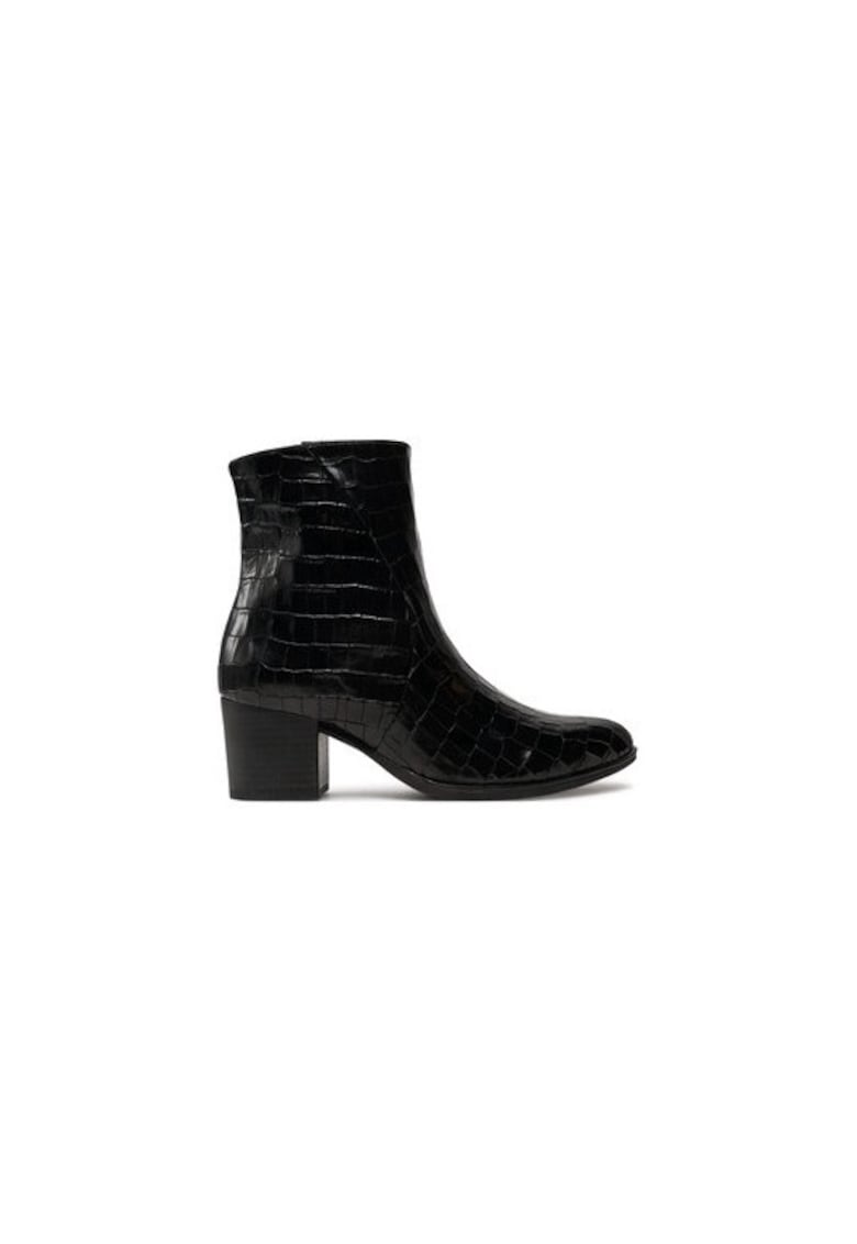 Ghete dama  304338649 - Piele naturala - Negru - Negru