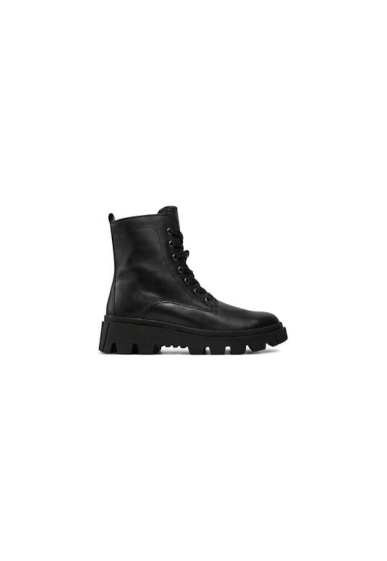 Ghete dama  304338496 - Piele naturala - Negru - Negru