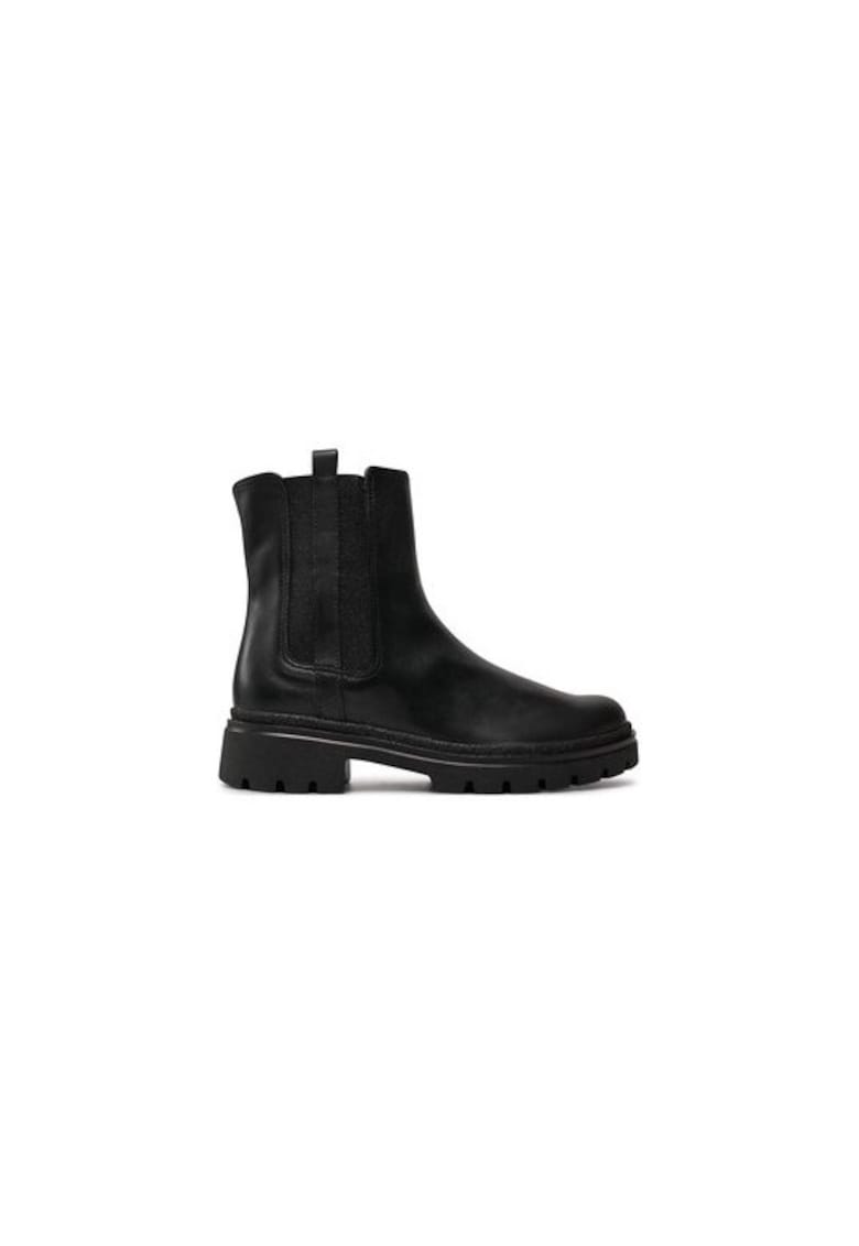 Ghete dama  304338533 - Piele naturala - Negru - Negru