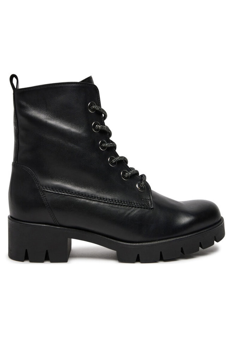 Ghete dama  304338397 - Piele naturala - Negru - Negru