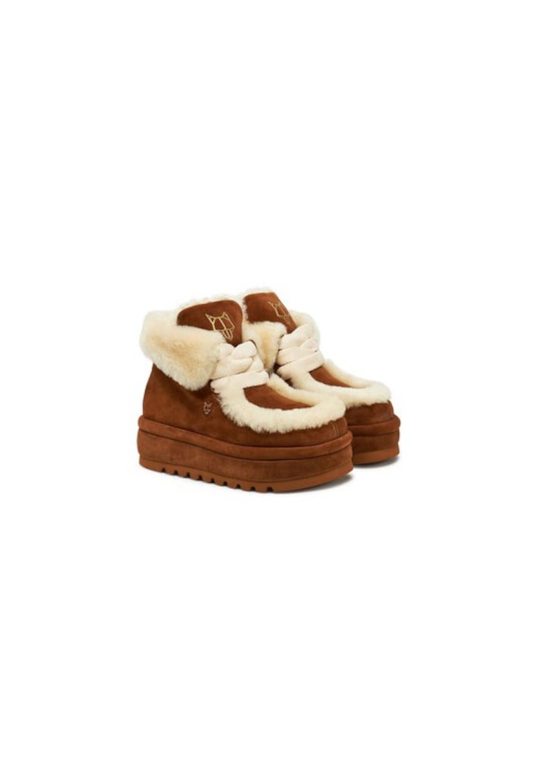 Ghete dama  305208620 - Piele naturala - Maro - Maro