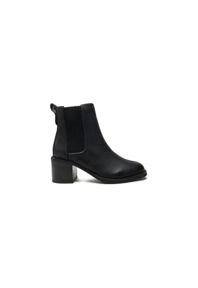 Ghete dama  304162305 - Piele naturala - 41 EU - Negru