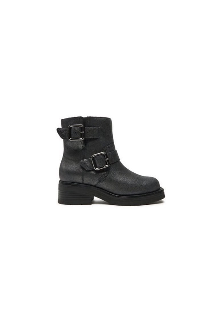 Ghete dama  304162381 - Piele naturala - Argintiu - Argintiu