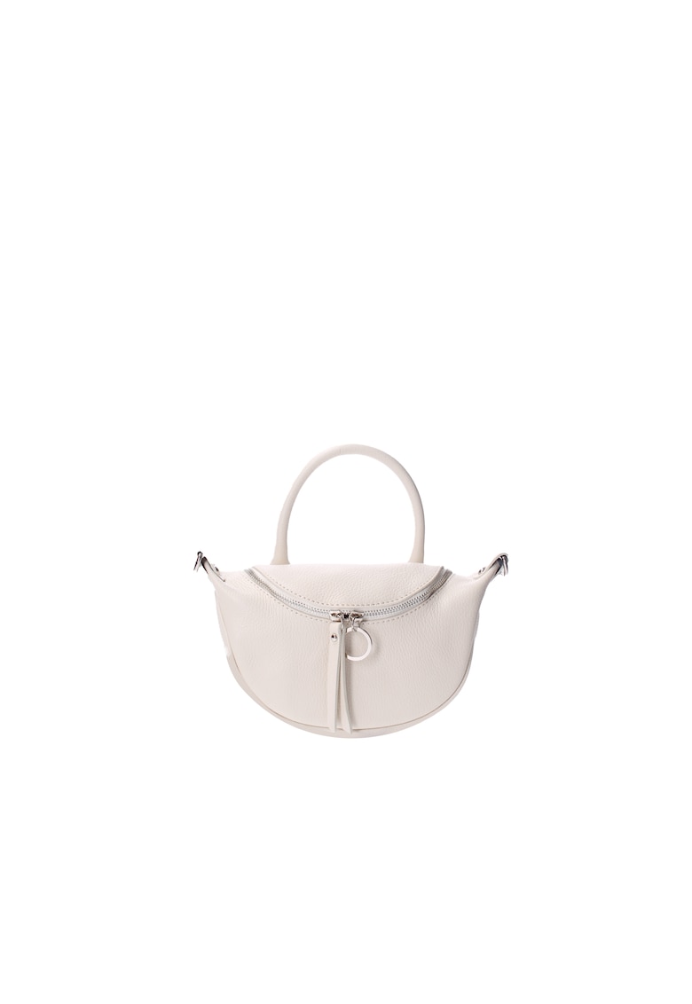 Geanta crossbody de piele - Bej