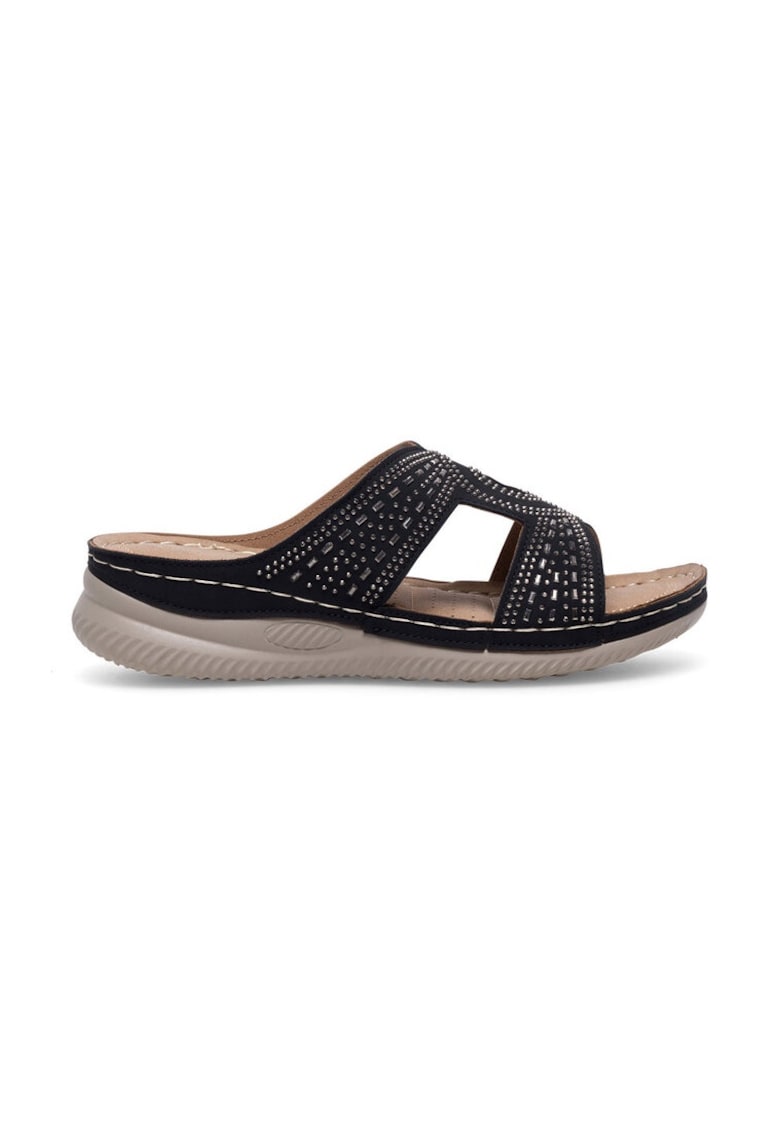 Slapi dama -  590559 - Sintetic - Negru -