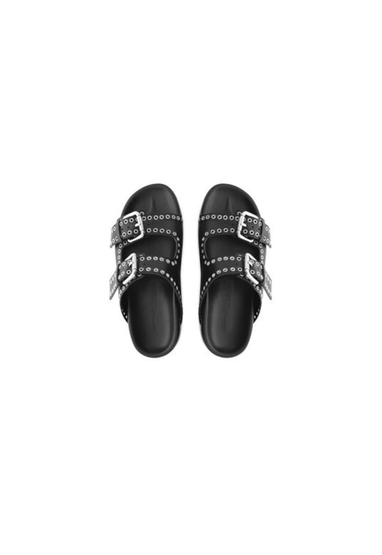 Papuci dama  304878916 - Piele naturala - Negru - Negru