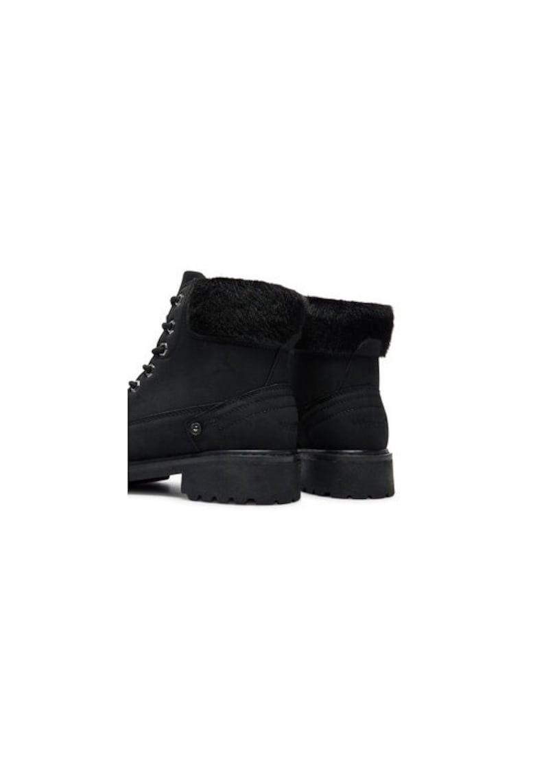 Ghete dama  304836657 - Piele ecologica - Negru - Negru