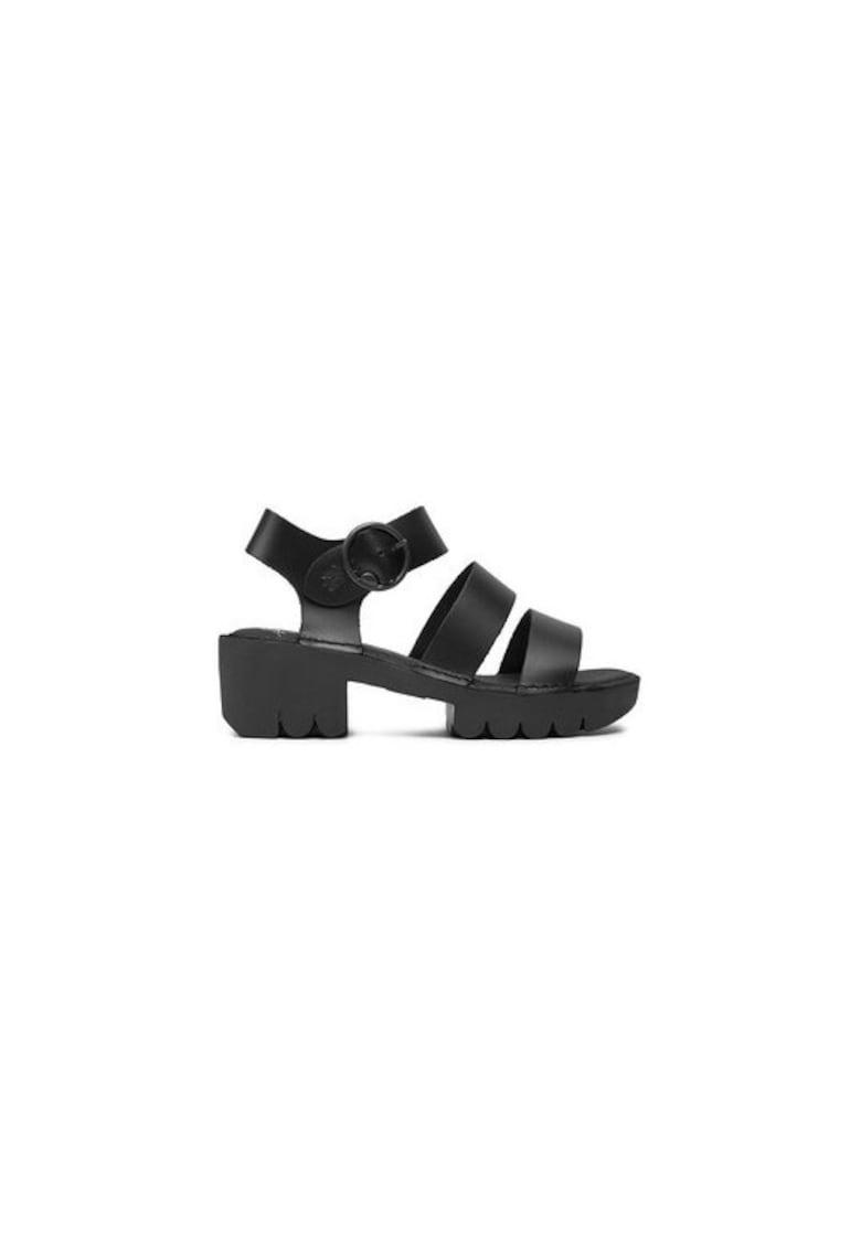 Sandale dama  303683566 - Piele naturala - Negru - Negru