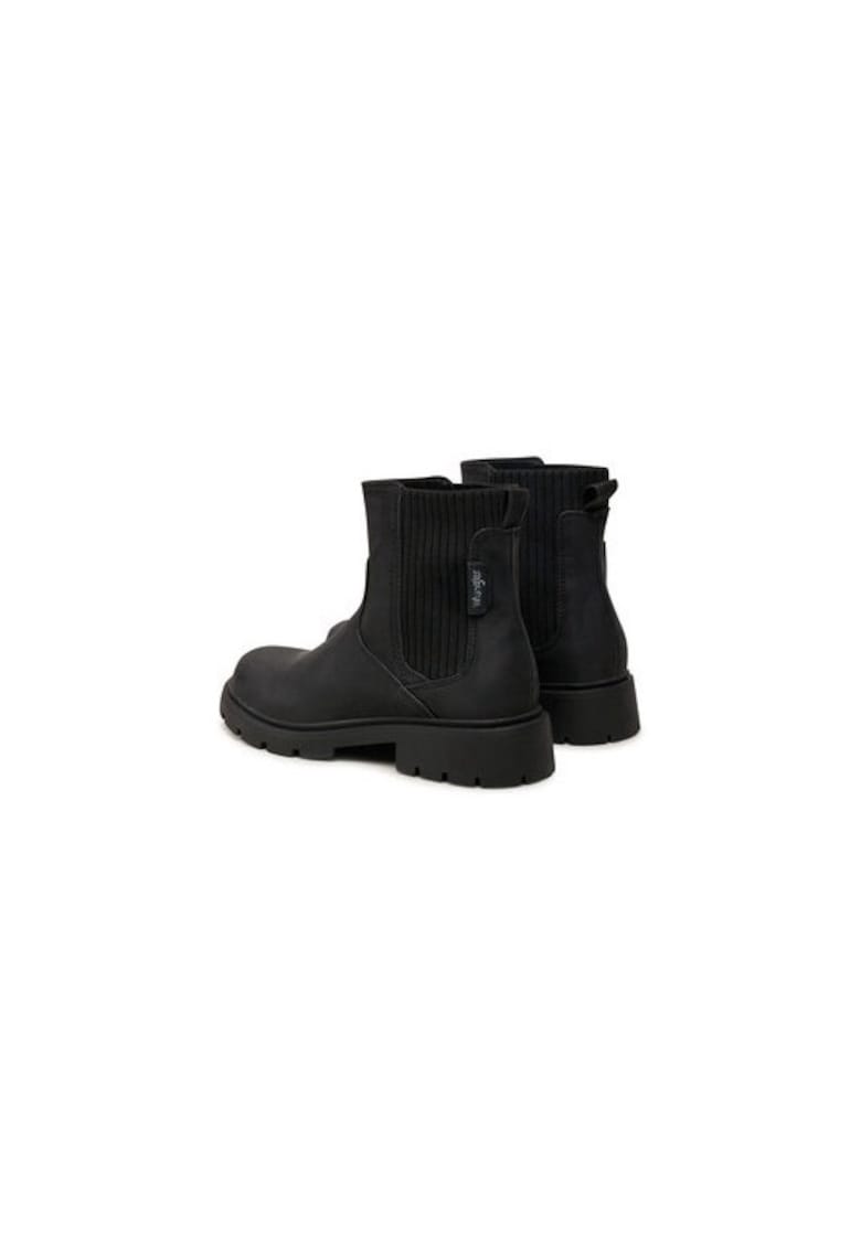 Ghete dama  304836602 - Piele ecologica - Negru - Negru