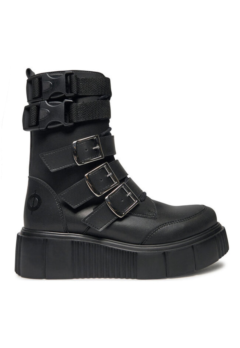 Ghete dama  304437304 - Piele ecologica - Negru - Negru