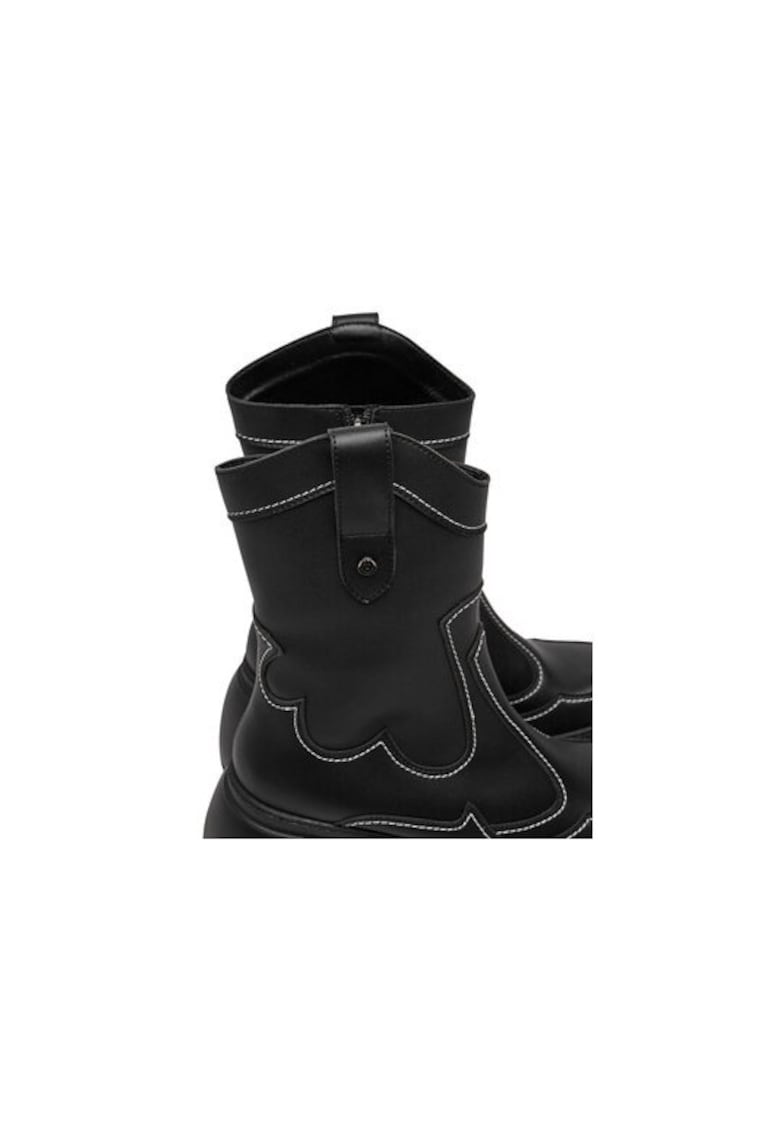 Ghete dama  304437274 - Piele ecologica - 41 EU - Negru