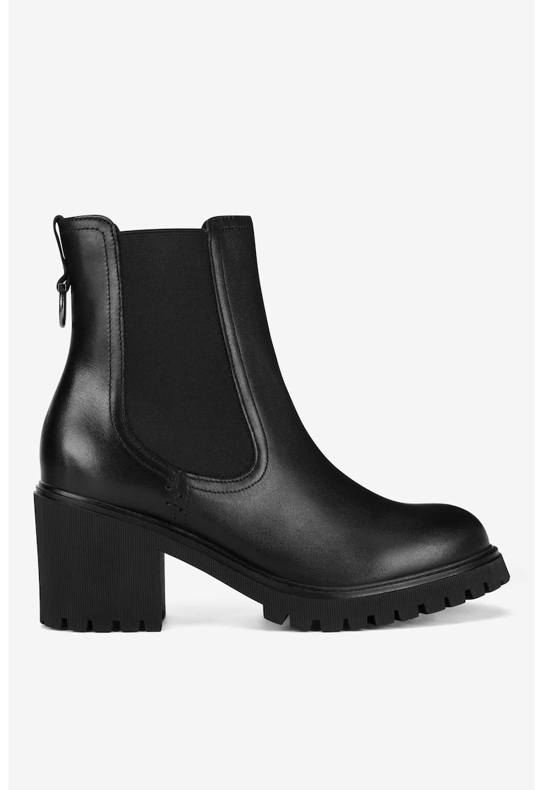 Ghete dama  5903419358630 - Piele naturala - Negru - Negru
