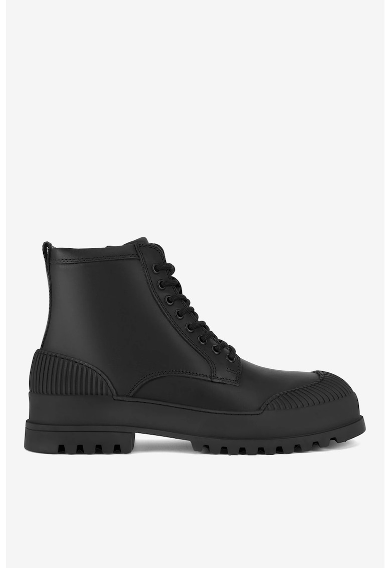 Ghete barbati  5903419652622 - Piele naturala - Negru - Negru