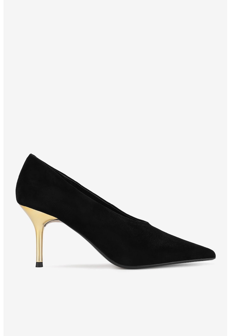 Pantofi dama  5903419900761 - Piele intoarsa - Negru - Negru