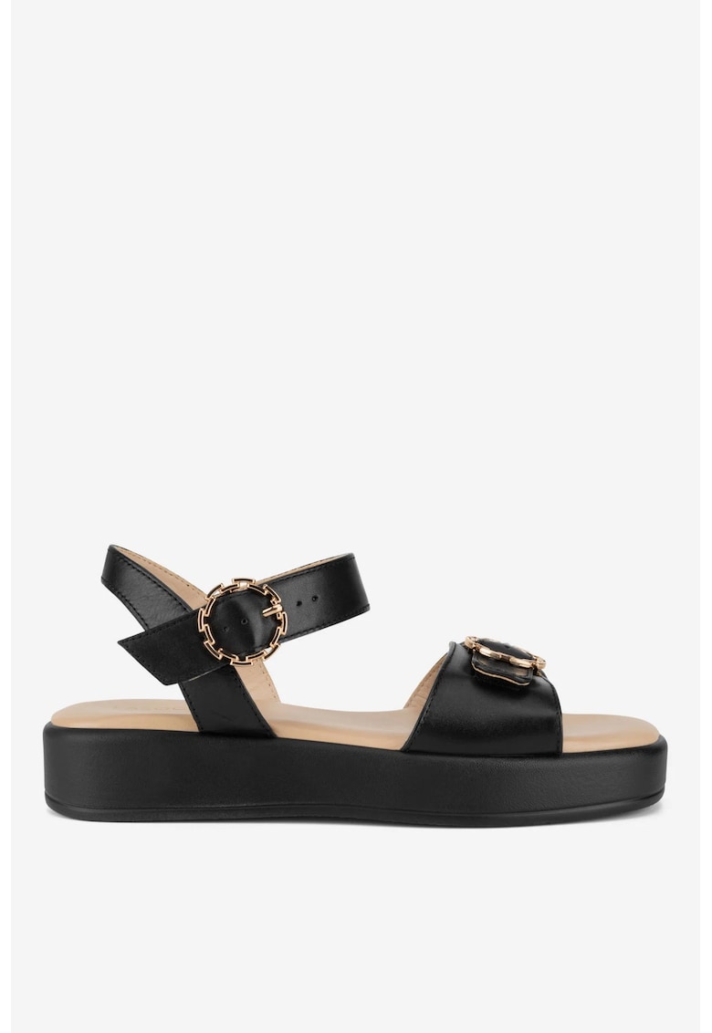 Sandale dama  5903698794006 - Piele naturala - Negru - Negru